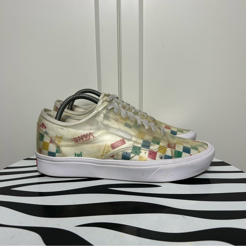 Vans slip on comfy cush Multicolor Checkered Sneakers